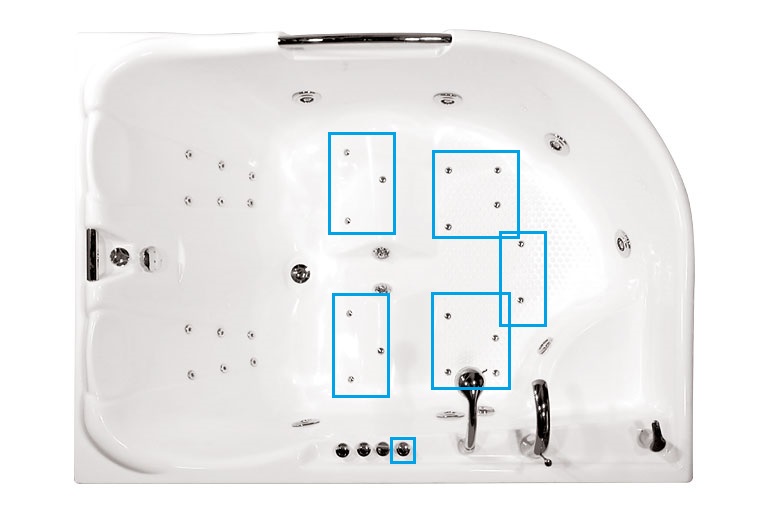 Аэромассаж 2 XXL с компрессором 0.7 Квт Sirem